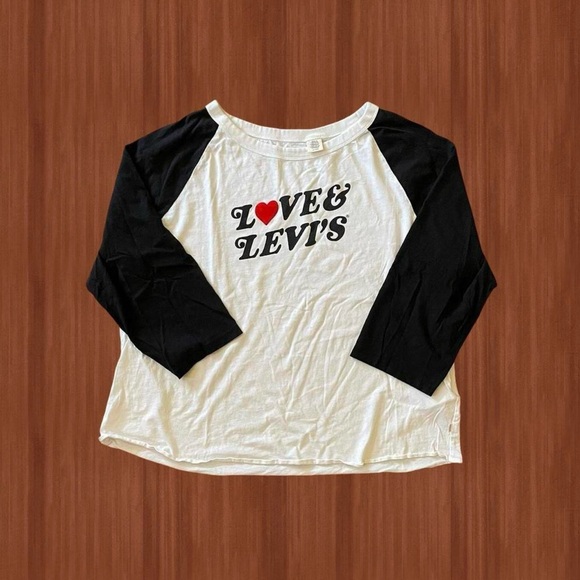 Levi’s Retro Raglan Baseball Tee - Size XL - Picture 1 of 7